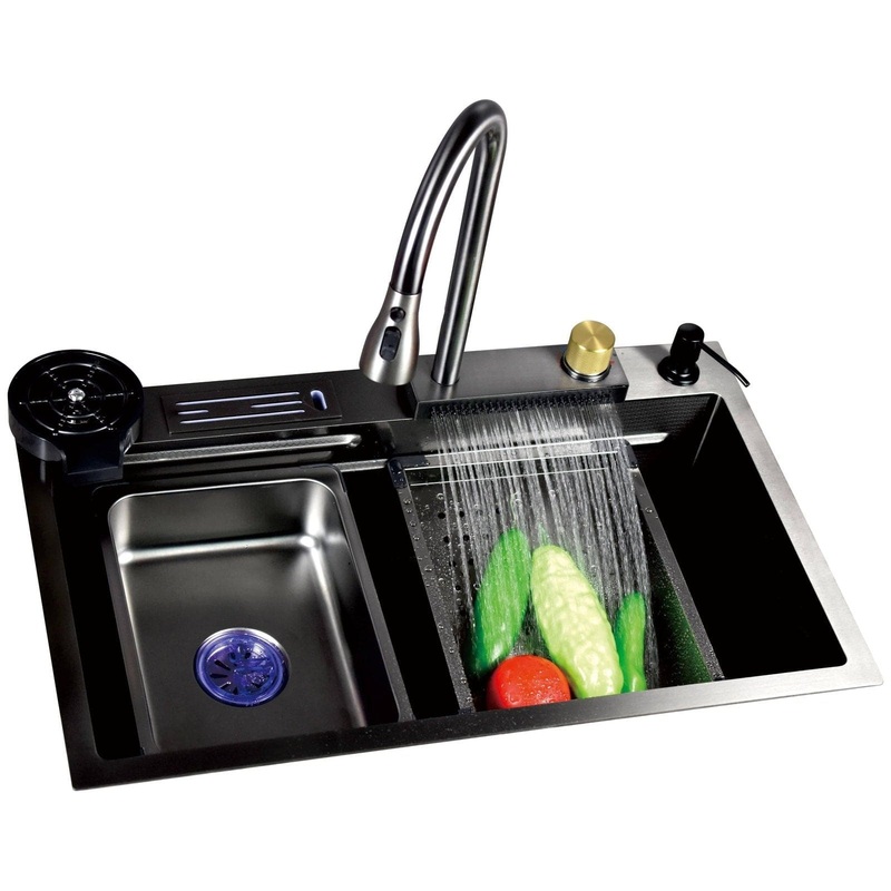 Drop In Double Bowl Kitchen Multi-Sink 75 x 46mm - RS-9992-GM - Heavy ...